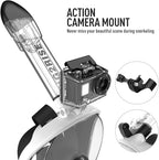 G2RISE Full Face Snorkel Mask Adults Snorkeling Set Gear for Kids with Detachable Camera Mount, Safe Breathing, Anti Fog Anti Leak