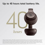 Beats Studio Pro Bluetooth Noise Cancelling Headphones with Apple 20W USB-C Power Adapter - Deep Brown