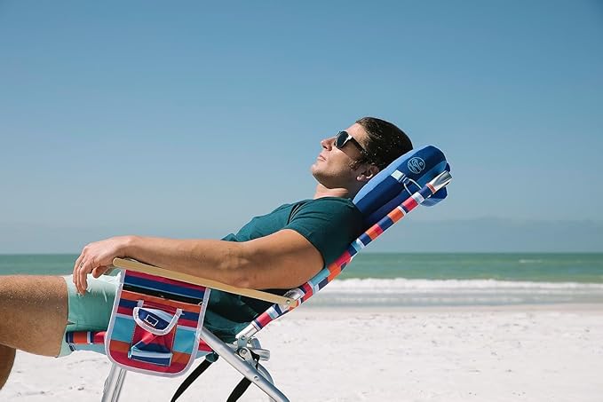 Ballast Beach Pillow – Comfy, Durable & Compact, Stays Put on Windy Beaches with Patented Sand Pouch, Inflatable Pillow for Beaches, Pools, Camping, Festivals and Travel (Starlight Purple)