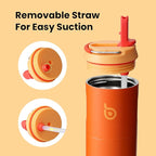 BOTTLE BOTTLE Insulated Water Bottle 24oz with Straw Lid and Handle for Sports Travel Gym Stainless Steel Water Bottles Double-Wall Vacuum Metal Leak Proof BPA-Free