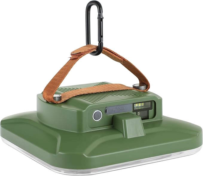 Rechargeable Camping Lantern 18000mAh Tent Light with USB Charging, Digital Display, Ultra Bright LED, Anti-Glare, IP63 Rainproof, Portable Flashlight for Outdoor & Emergency Use