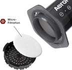 AeroPress Original Coffee Press - All-in-One French Press, Pour-Over & Espresso Style Manual Brewer, 2 Min Brew for Less Bitterness, More Flavor, Small Portable Coffee Maker, Travel & Camping