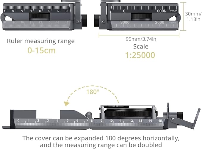 Compass Hiking Survival, IP65 Waterproof Metal Compass with Sighting Clinometer and Carry Bag, Multifunctional, Professional, for Camping Hunting Hiking Navigation