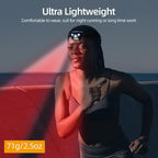 KunHe Pack 2 Red Light LED Headlamps Flashlights Headlight Bright Head Lamp for Adults Night Vision and Outdoor Camping