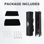 EAGLE PEAK Flex Ultra Compact 5x5 Pop-up Canopy, Sun Shelter, Changing Room, Portable Privacy Canopy Cabana for Pool, Fashion Photoshoots, or Camping, Black