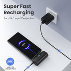 [2-Pack]Portable Charger for iPhone 16/15 Series,5200mAh PD USB C Power Bank Built-in USB-C Connector,Battery Pack Compatible with iPhone 16/16 Plus/16 Pro/16 Pro Max/15 Series,Android (Black+Pink)