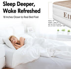 Twin Air Mattress with Built-in Pump, 18 Inch High Inflatable Bed for Camping, Guests & Home – Raised Blow Up Mattress with Storage Bag, Quick Inflation & Deflation, Extra Thick & Waterproof