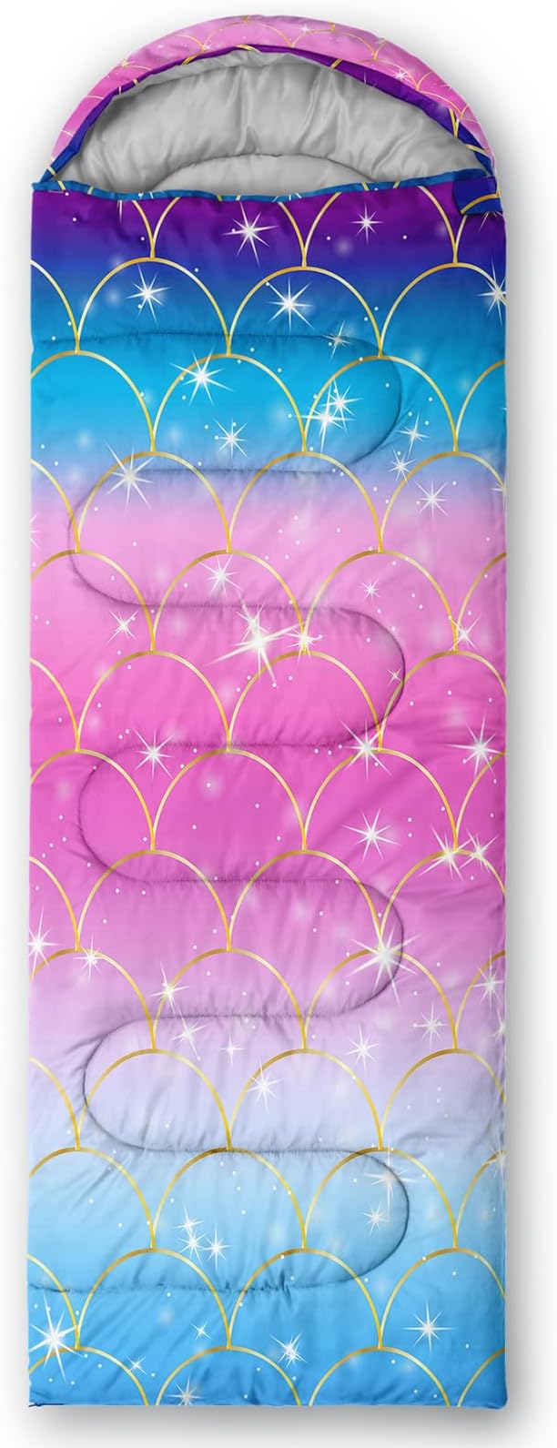 Axolotl Unicorn Sleeping Bag for Kids Boys Girls–Lightweight Warm Cold Weather Sleeping Bags,Waterproof Portable Sleeping Bag with Compression Sack for Camping Backpacking Outdoor Indoor