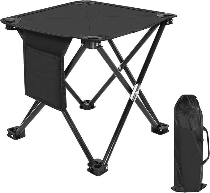 Folding Camping Stool for Adults, Small Portable Camp Stool Lightweight, Mini Chair Folding Fishing Chair Portable Foot Stool & Camping Seat for Outdoor Travel