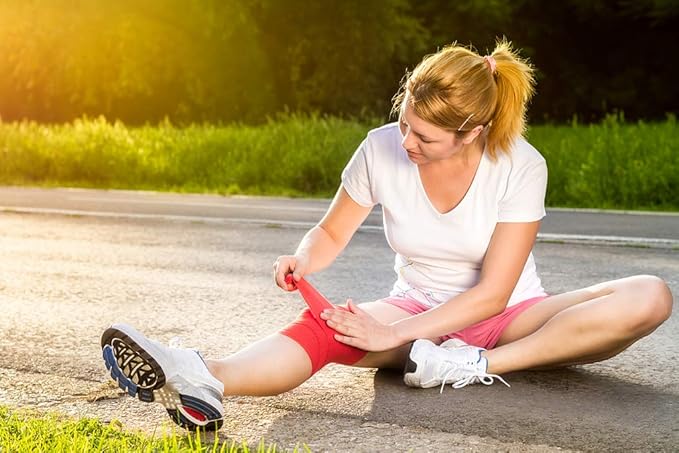 RISEN Cohesive Bandage 2” x 5 Yards, 6 Rolls, Self Adherent Wrap Medical Tape, Adhesive Flexible Breathable First Aid Gauze Ideal for Stretch Athletic