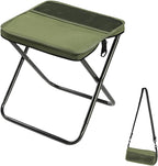 Folding Camp Stool, Lightweight Foldable Camping Stool, Compact Mini Chair for Outdoor Activities, Hiking, Fishing, and Travel, Portable and Durable, Holds Up to 265 lbs (Mini)
