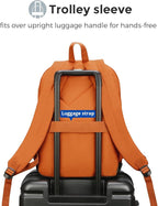 Swissdigital Design Big Student Laptop Backpack with Fun Personalized Patches For College Boy & Girl, Middle High School Teen Bookbag Cool Travel Daypack Orange - Includes 3 Patches | SD1718-33