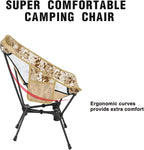 MOON LENCE Portable Camping Chair Backpacking Chair - The 4th Generation Ultralight Folding Chair - Compact, Lightweight Foldable Chairs for Hiking Mountaineering, Beach