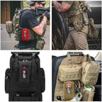 Small Ifak Trauma Kit for Duty Belt, Laser Cut Ifak Med Trauma Kit, Molle Tactical Emergency First Aid Kit Refill Supplies Insert