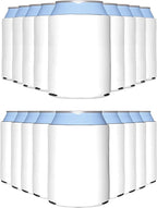 PartyPrints 200 Pack White Blank Can Cooler Sleeves, Customizable Bulk Sublimation Insulated Foam for Beer, Collapsible Plain Drink Holder, Cold Soda Insulator, 12oz Regular, 16oz Tall Cans