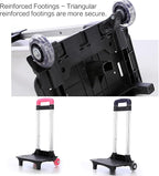 Backpack Trolley 2 Wheels Rolling Luggage Carts Foldable Trolley Cart Aluminium Alloy Hand Cart for School Bags Pet Bag