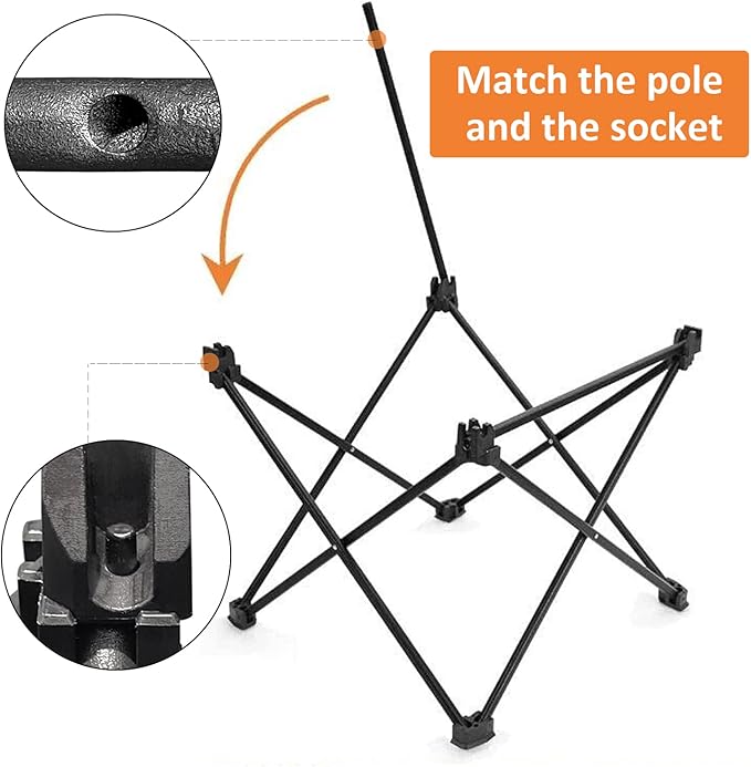 MOON LENCE Folding Outdoor Aluminum Camping Table Portable Ultralight Compact Backpacking Travel Table for Beach, Picnics, Hiking (Black, Large)