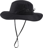 Home Prefer UPF50+ Mens Sun Hat Wide Brim Fishing Hat for Men UV Protection Womens Beach Bucket Hat for Golf Hiking Gardening