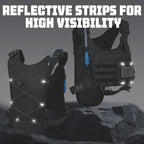 Hydration Vest with 2L Water Bladder for Men and Women,Lightweight Adjustable Hydration Backpack,Reflective Running Hydration Chest Bag for Hiking Climbing Cycling