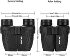 Occer 12x25 Compact Binoculars for Adults and Kids, Large Eyepiece Waterproof Binocular with Low Light Vision,High Powered Easy Focus Binoculars for Bird Watching,Outdoor Hunting,Travel,Sightseeing