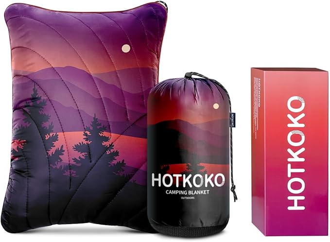 Camping Pillow,Supportive Compressible Travel Pillow Large Size Lightweight Camp Pillow with Storage Bag for Camping,Hiking,Backpacking,Airplane