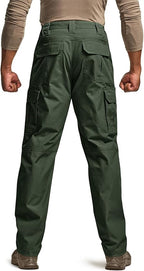 CQR Men's Tactical Pants, Water Resistant Ripstop Cargo Pants, Lightweight EDC Work Hiking Pants, Outdoor Apparel