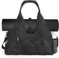 Forestfish Gym Bag For Women With Yoga Mat Holder & Shoe Compartment & Wet Dry Storage Pocket & Adjustable Strap