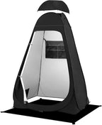 BRIAN & DANY Pop Up Shower Tent, Portable Privacy Camping Changing Tent, Camp Toilet Bathroom Pod with Rain Shelter & Windows, UPF 50+ & Waterproof, 47.2" x 47.2" x 74.8"