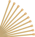 XINGO Nylon Cable Zip Ties Self Locking Plastic Wire Ties with 40 Lbs Tensile Strength for Indoor and Outdoor 12 Inch 500 Pack Gold