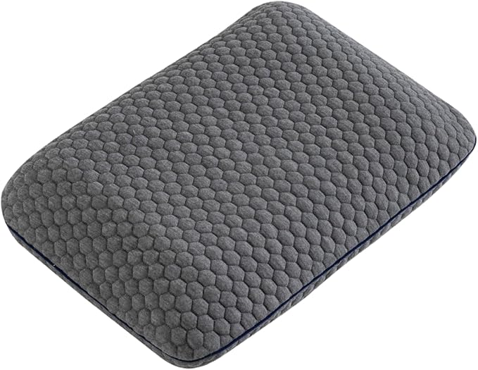 Travel Memory Foam Pillow for Sleeping, Comfortable Camping Pillow, 15.75x11.81x3.94 inches, Easy to Carry Portable Bag, Soft, Breathable, Washable Pillowcase