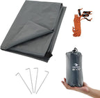 Camping Tarp Waterproof with Carry Bag for Under Tent, Ultralight Tent Footprint for Ground Camping Hiking (86" x 70")