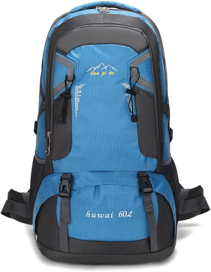 60L Hiking Backpack,Camping Backpack Lightweight Travel Daypack Waterproof Backpacking Bag for Men Women (Blue)