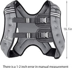 Prodigen Weighted Vest for Women and Men 8 12 16 20 25 30 Lbs with Reflective Stripe and Double Adjustable Buckle Straps Weight Vests for Strength Training, Jogging, Cardio, Weight Loss