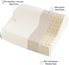 Memory Foam Travel Pillow with Washable Cover & Carry Bag – Compact, Soft & Breathable Neck Pillow for Airplane, Camping & Car (White- with Extra Pink Cotton Cover, 13.8x11.8x3.9/3.1 inches)