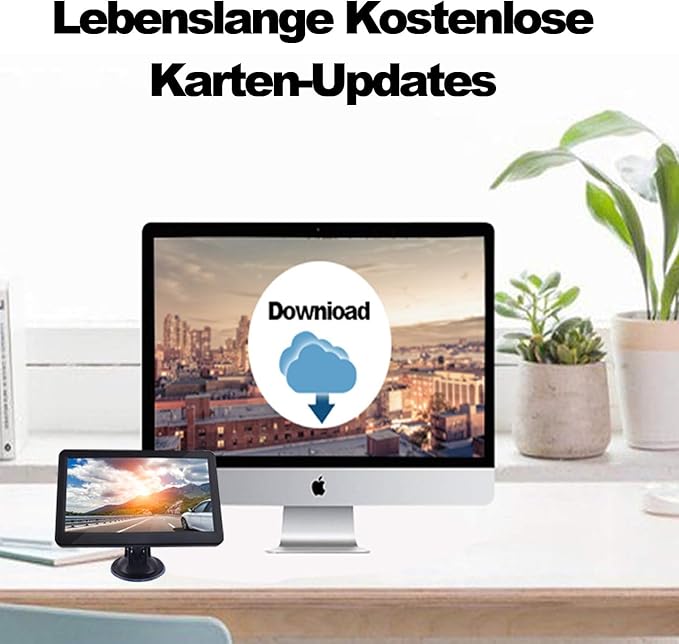 GPS Navigator 7 inch Touch Screen 256-16GB, GPS Navigation for Car Truck RV, 2025 Maps (Free Lifetime Updates), GPS Commercial Drivers Semi Trucker Navigation System, Spoken Turn-by-Turn Direction