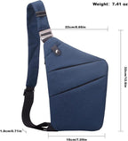 Anti Theft Travel Bag, One Shoulder Large Capacity Cross-body Bag Chest Fashion Lightweight Sling Bags for Travel Sports
