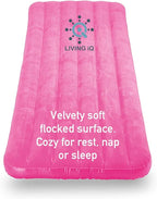 Living iQ Jr Twin-Size Kids Inflatable Air Bed, Blow-Up Mattress with L.O.L. Surprise! Theme, Waterproof & Puncture Resistant Vinyl, Lightweight & Portable for Travel, Hotel, Camp & Sleepover