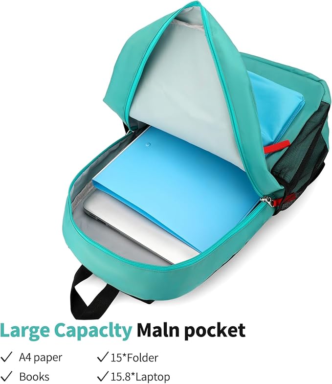 Backpack Set for Girls Boy Kids Backpack with Lunch Box for Elementary Primary Kindergarten School Bag (Blue Yellow, Large)