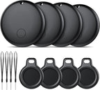 Android Air Tracker 4 Pack, Bluetooth Tracker Tags, Work with Google Find My Device App (Android Only), Smart Tags for Luggage, Wallet, Vehicles, Keys (Not for iOS)