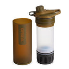 GRAYL GeoPress 24 oz Water Purifier Bottle - Filter for Hiking, Camping, Survival, Travel (Coyote Brown)