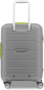 Samsonite Freeform 2-Piece Luggage Set - Carry-On & Large Checked Luggage with Dual Spinner Wheels - Durable Polypropylene Hardshell - TSA Lock, Airline-Approved - Expandable Hard Shell - White/Grey