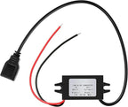 Weewooday 1 Piece 12v to 5v Dc Converter Buck Module USB Output Power Adapter Dc Car Power Converter Regulator
