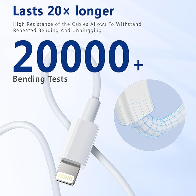 Exeric USB C to Lightning Cable 6FT 2Pack [MFi Certified] Type C iPhone Charger Cord Power Delivery iPhone Fast Charger Cable for iPhone 14 13 12 11 Pro Max Xr Xs 8 7 6 Plus