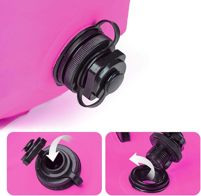 Naturehike 18L High Visible Safety Swim Buoy - Ultralight Bubble Tow Float and Dry Bag for Open Water Swimming Kayaking Snorkeling Diving Trailing with Adjustable Waist Belt