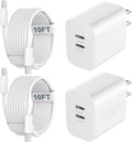 iPhone 17 16 15 Charger Fast Charging Cord 10FT Long USB C Charging Cable with 20W Type C Charger Block for iPhone 17 Pro Max/17 Pro/17/Air, 16 15 Pro Max/16 15 Pro/16 15,iPad Pro/Air, Android Phone