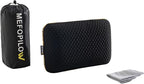 Memory Foam Travel Pillow with Washable Cover & Carry Bag – Compact, Soft & Breathable Neck Pillow for Airplane, Camping & Car (Black- with Extra Gray Cotton Cover, 15.7x9.8x3.9 inches)