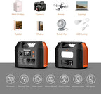 EnginStar Portable Power Station 300W 296Wh Battery Bank with 110V Pure Sine Wave AC Outlet for Outdoors Camping Hunting and Emergency, 80000mAh Backup Battery Power Supply for CPAP