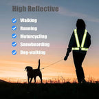 Reflective Vest Running Gear 3Pack, Adjustable Safety Vests High Visible Reflective Belt Straps