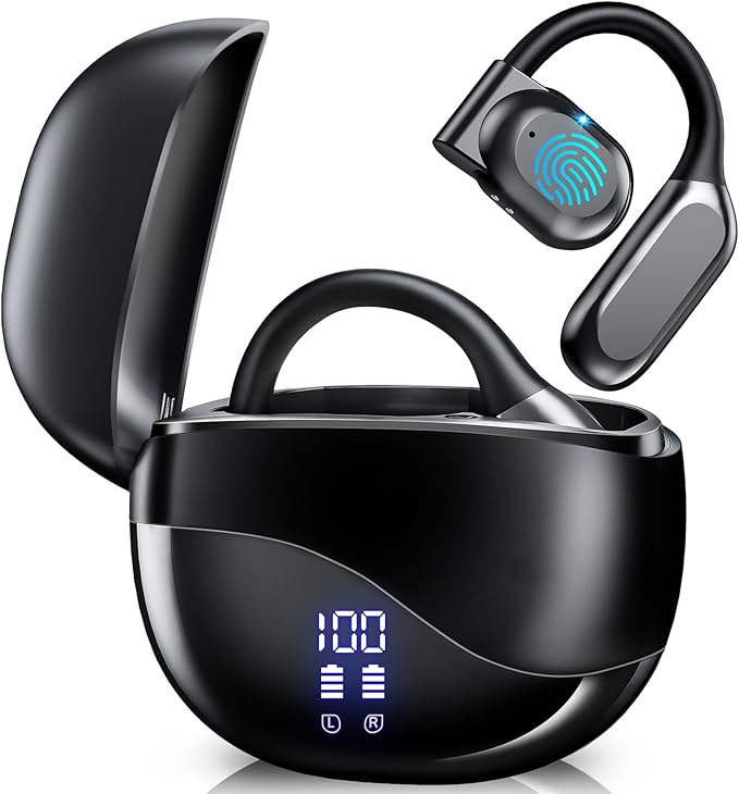 AI Translation Earbuds with Real-Time 144 Language Support, Bluetooth 5.4 Wireless Headphones for Travel, Business & Learning, 80H Playtime Compatible with iOS & Android, Includes Charging Case