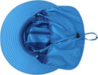 Home Prefer UPF 50+ Mens Wide Brim Fishing Hat with Neck Flap Sun Hat for Men Women Sun Protection Cap